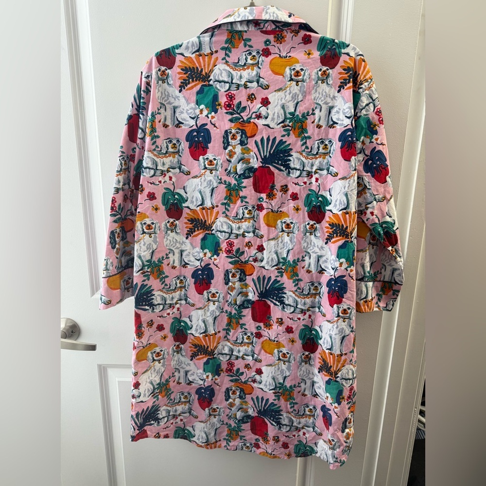 NWOT Printfresh Nightgown Sleep Shirt “Good Dog” print Long Sleeve Cotton- S - Picture 5 of 5